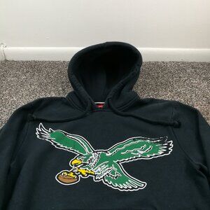 Philadelphia Eagles Hoodie Mitchell & Ness Vintage Logo Sweatshirt Mens Small
